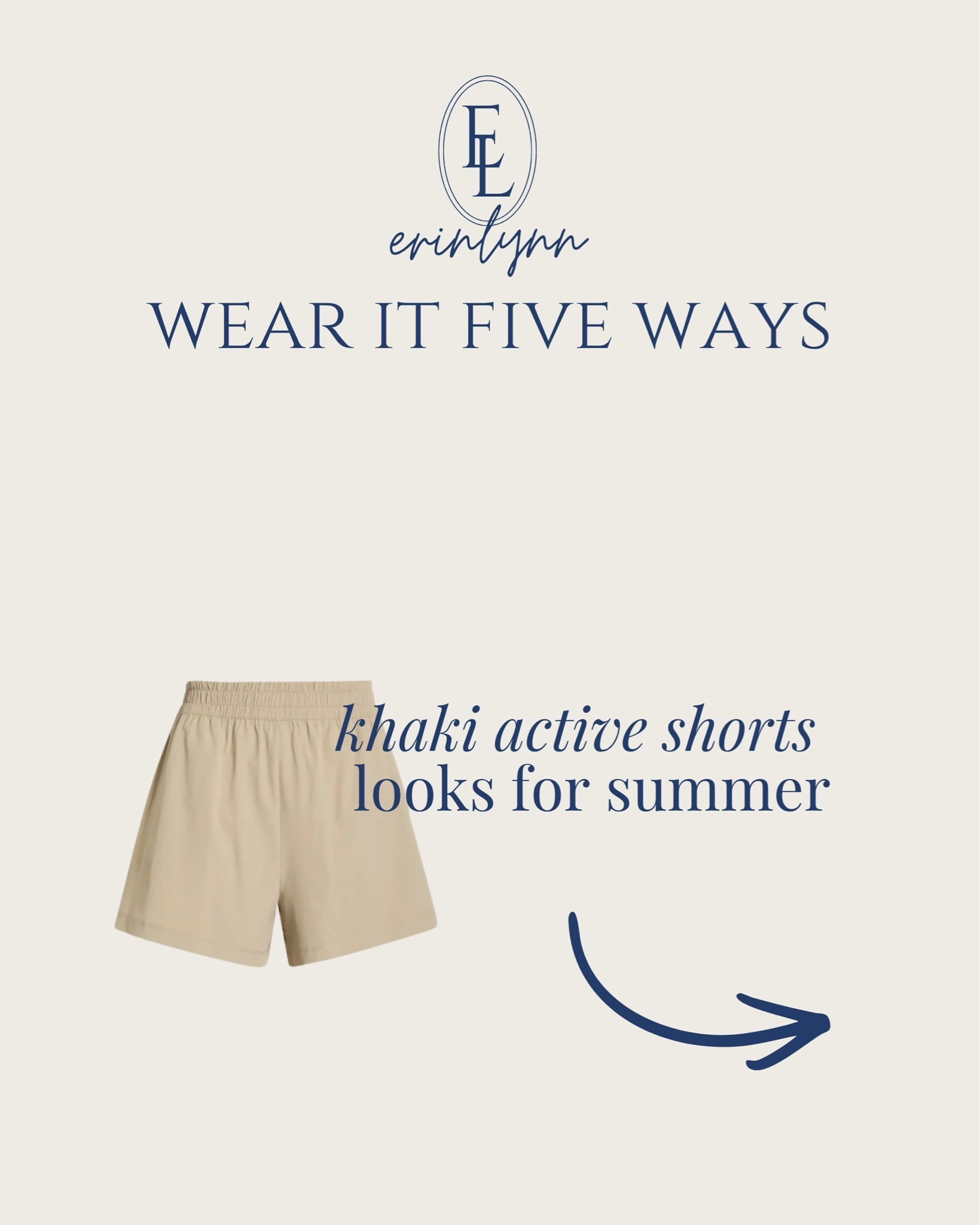 The shorts that made it into my summer capsule wardrobe.

I wanted one pair of shorts that could work for errands, travel days, sightseeing, the farmer’s market, and even a pool day cover-up look. These khaki active shorts checked every box.

Under $50, comfortable enough for all-day wear, and easy to style with pieces I already own. Sharing all five outfit formulas here if you’re looking to get more mileage out of fewer pieces this summer.

A wardrobe staple I’ll be reaching for long after this season.

#LTKootd