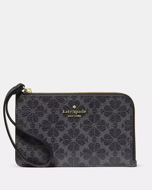 Lucy Spade Flower Small Card Holder Wristlet | Kate Spade Outlet | Kate Spade Outlet