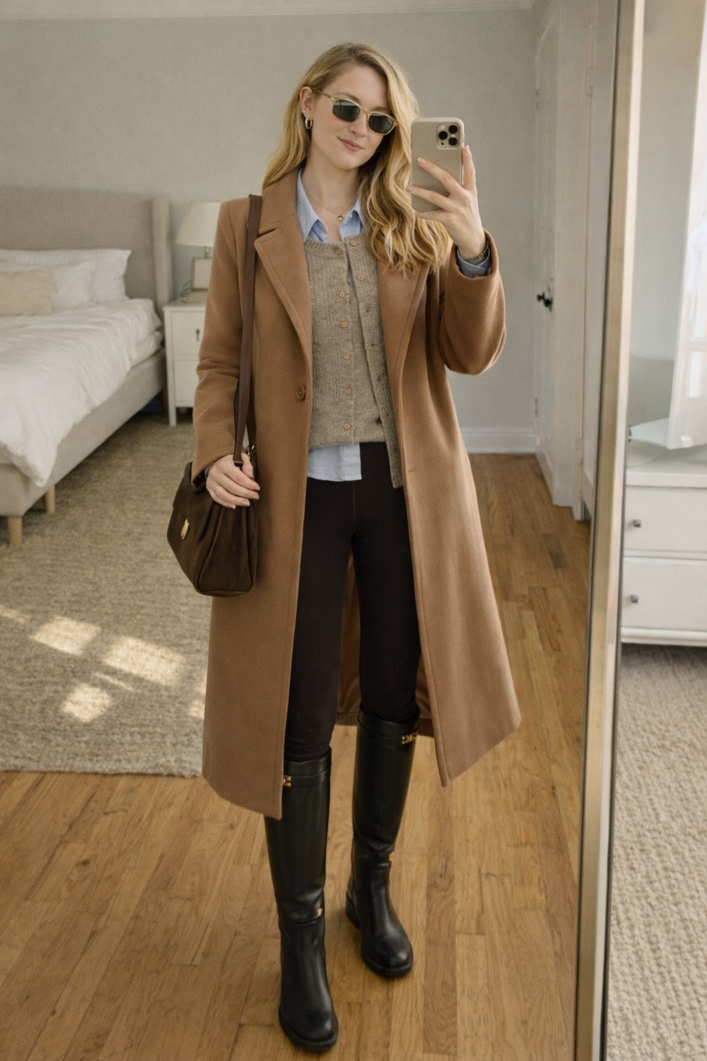 Brown legging outfit 

#LTKeurope #LTKstyletip #LTKspring