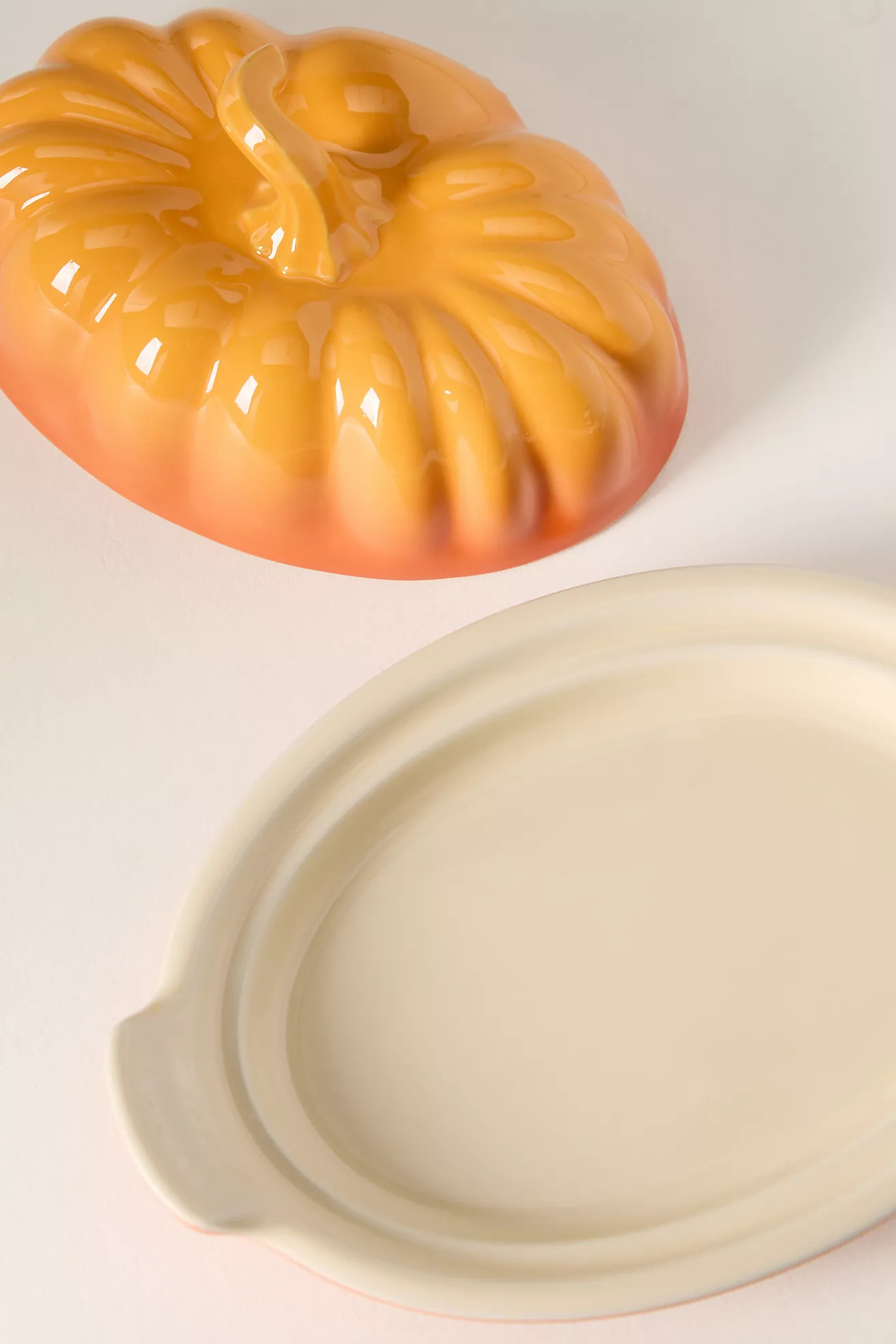 Le Creuset Pumpkin Butter Dish | Anthropologie (US)