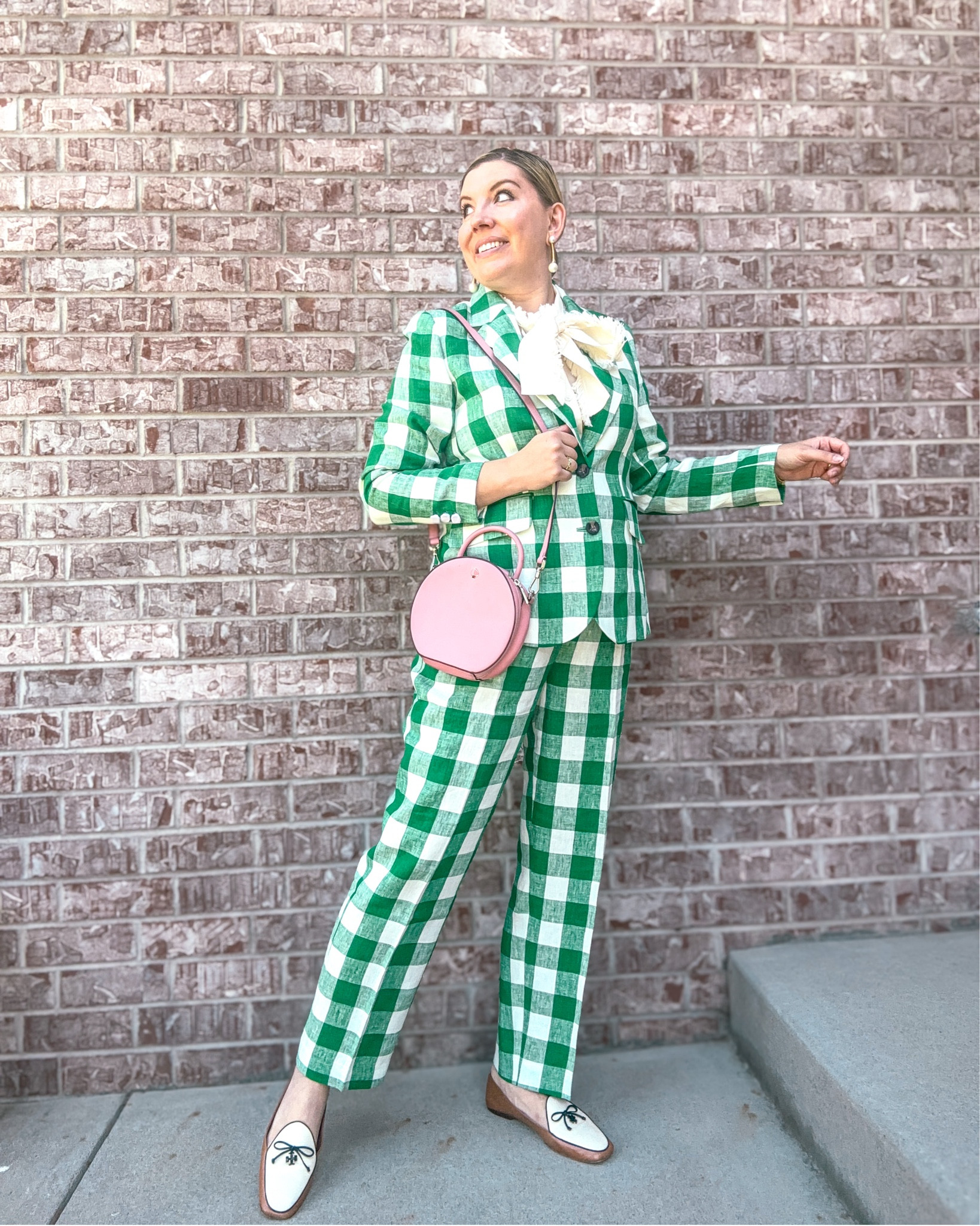 Look 6 - The Coco Cabana ☕️ 
A curated style series

I used to think a statement suit like this was too much but now I realize that it’s always better to buy (or rent!) the full set if you can. That way, you can wear the pieces together or mix and match them for a totally different vibe. Owning both doesn’t mean you have to wear them together all the time - which feels obvious now, but definitely didn’t a decade ago
For some reason. Haha 😂

This look is part of my Coco Cabana capsule - a two-week series all about feminine, classic, and playful preppy styling in black, white, and vibrant pops of color. Each capsule in my series explores a distinct theme, offering 10–20 curated looks designed to inspire your own seasonal styling.

Suit - Boden (current prints linked)
Bag - Kate Spade (2nd hand linked)
Shoes - Tory Burch
Earrings - Lele Sadoughi (linked)
Ring - Kate Spade (similar linked)
Bracelet - Rocksboxx

#LTKSeasonal #LTKStyleTip #LTKItBag