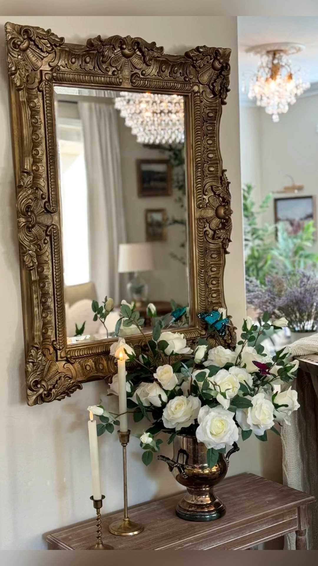 Adding a small simple touch to my spring home decor… butterflies!! 

And these faux white spray roses for $3 a stem is a bargain! I got a dozen for $36.

Home decor, spring home decor, budget friendly decor, Amazon home, Walmart decor 

#LTKVideo #LTKhome #LTKSeasonal