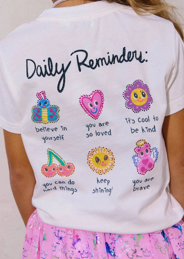 Rainbow Daily Reminders T-shirt    Just In | Lola + The Boys