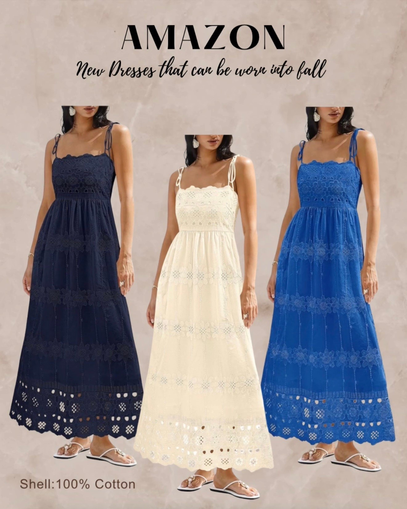 Beautiful maxi dress. Comes in
Various colors