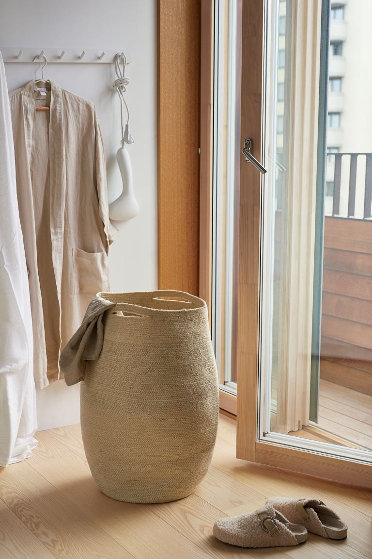 Jute Laundry Basket - Light beige - Home All | H&M US | H&M (US + CA)