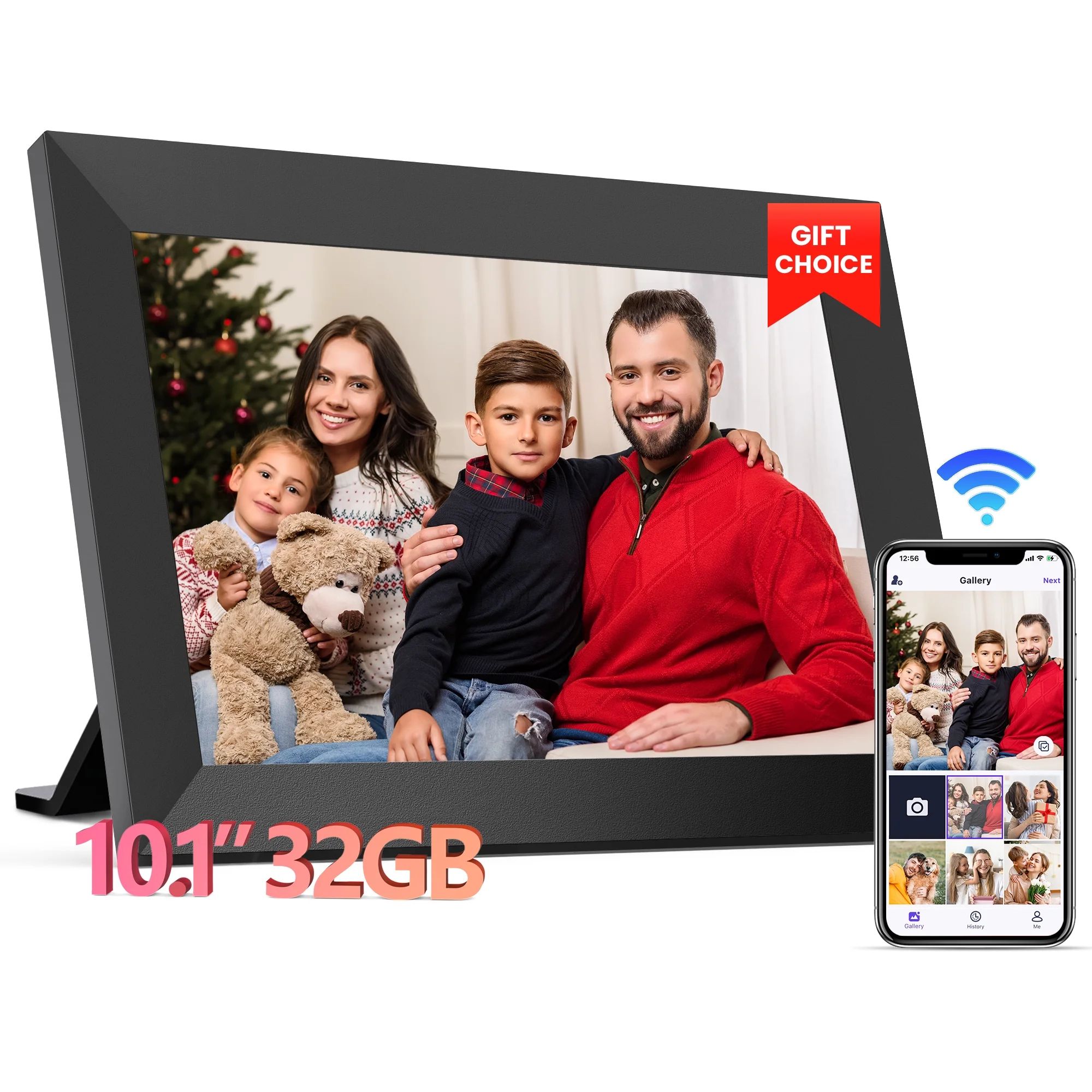 Temash 10.1 Inch WiFi Digital Photo Frame, Smart Digital Picture Frames with 32GB Storage & IPS T... | Walmart (US)