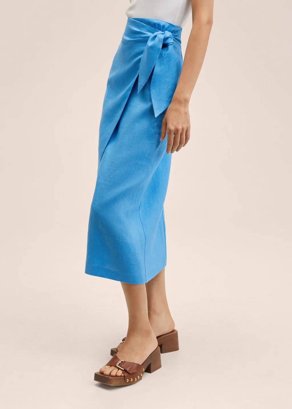 100% linen skirt | MANGO (US)