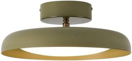 BISAMIYA Modern LED 12.6 inch Ceiling Light, Adjustable Semi Flush Mount Ceiling Light Fixture, B... | Amazon (US)