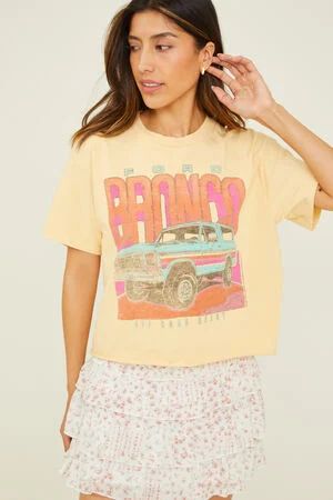 Bronco Cropped Graphic Tee | Altar'd State