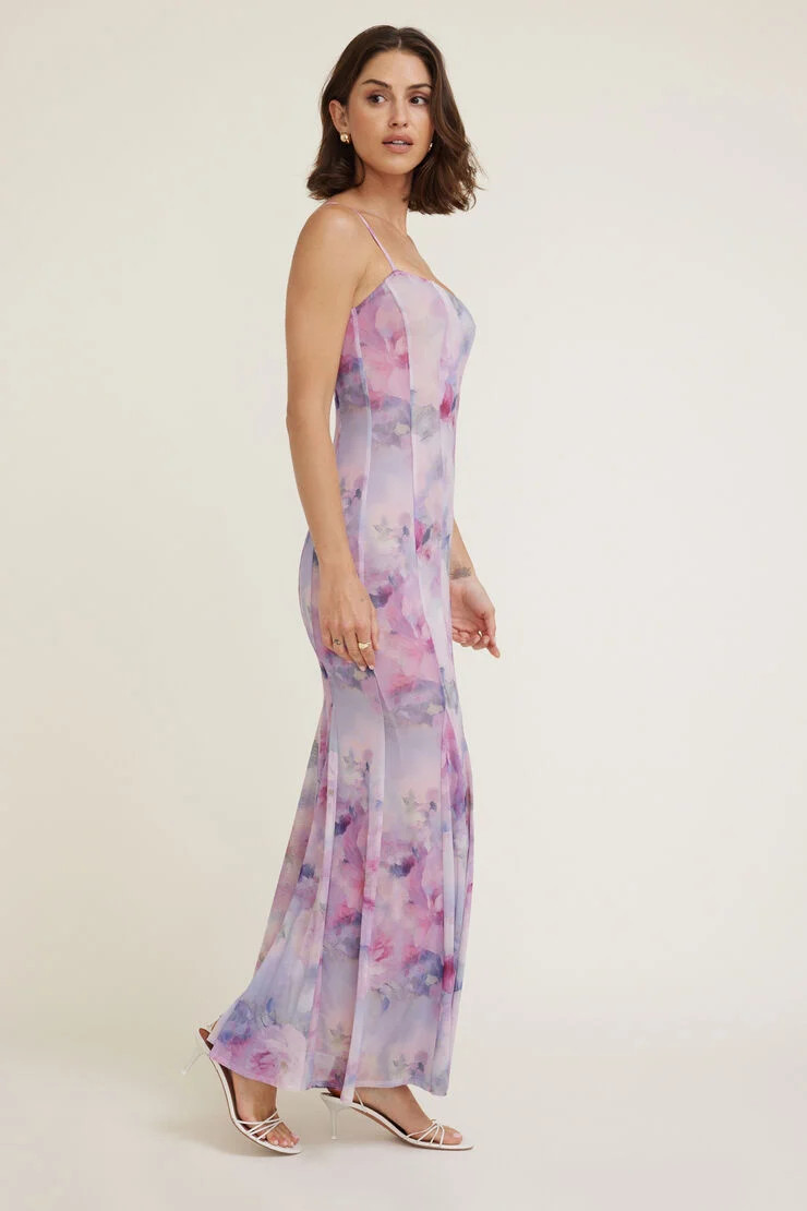 Dahlia Scoop Neck Mermaid Maxi Dress | Dynamite Clothing