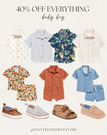 40% off baby boy clothes at old navy!

Easter outfits // easter style // baby boy clothes // baby boy style // baby boy fashion // vacay outfits // boy mom // twin boys // old navy // old navy baby 

#LTKbaby #LTKFind #LTKsalealert