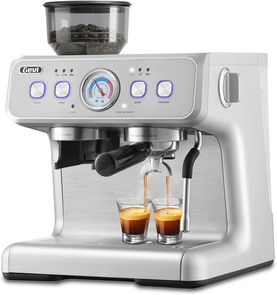 Gevi Espresso Machine 20 Bar With Grinder & Steam Wand – All in One Espresso Maker & Espresso M... | Amazon (US)