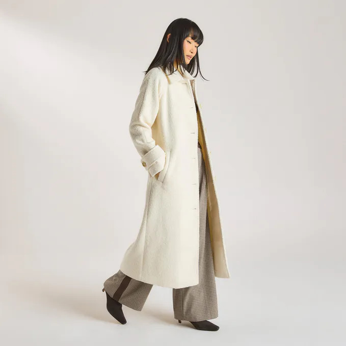 Shearling Coat - Cream | Lounge (UK)