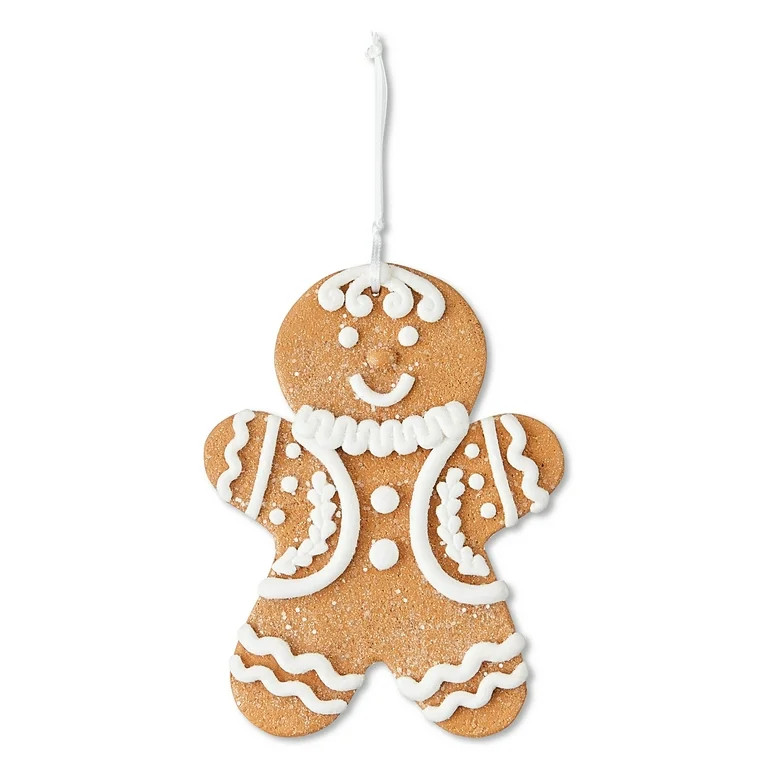 Multicolor Clay Dough Gingerbread Boy Christmas Ornament, 5", by Holiday Time - Walmart.com | Walmart (US)