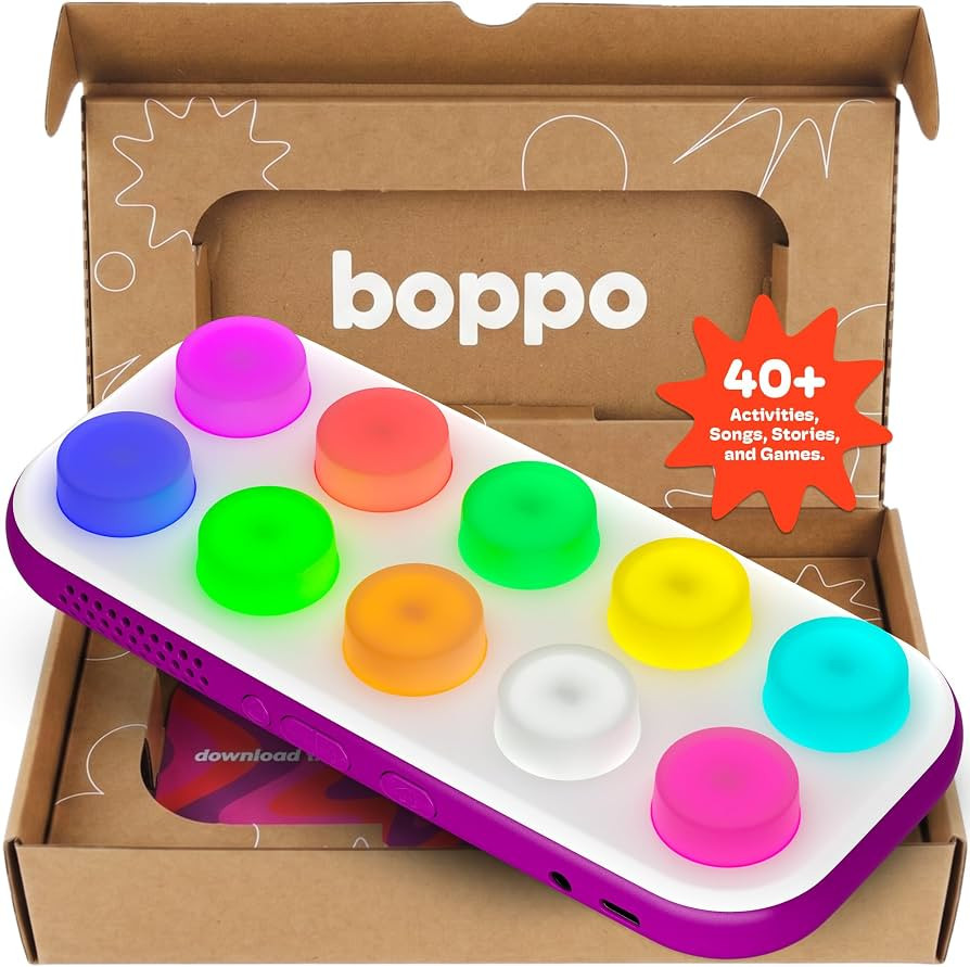 Boppo Screen-Free Learning Tablet for Kids - Interactive Handheld Games - Educational, Travel-Fri... | Amazon (US)