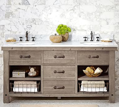 Benchwright 72" Double Sink Vanity | Pottery Barn (US)