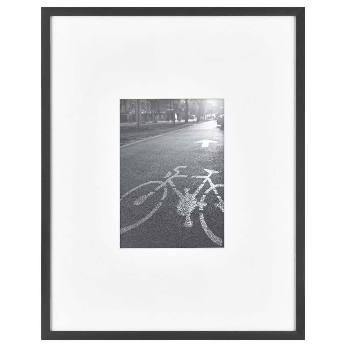 Thin Gallery Matted Photo Frame Black - Threshold™ | Target
