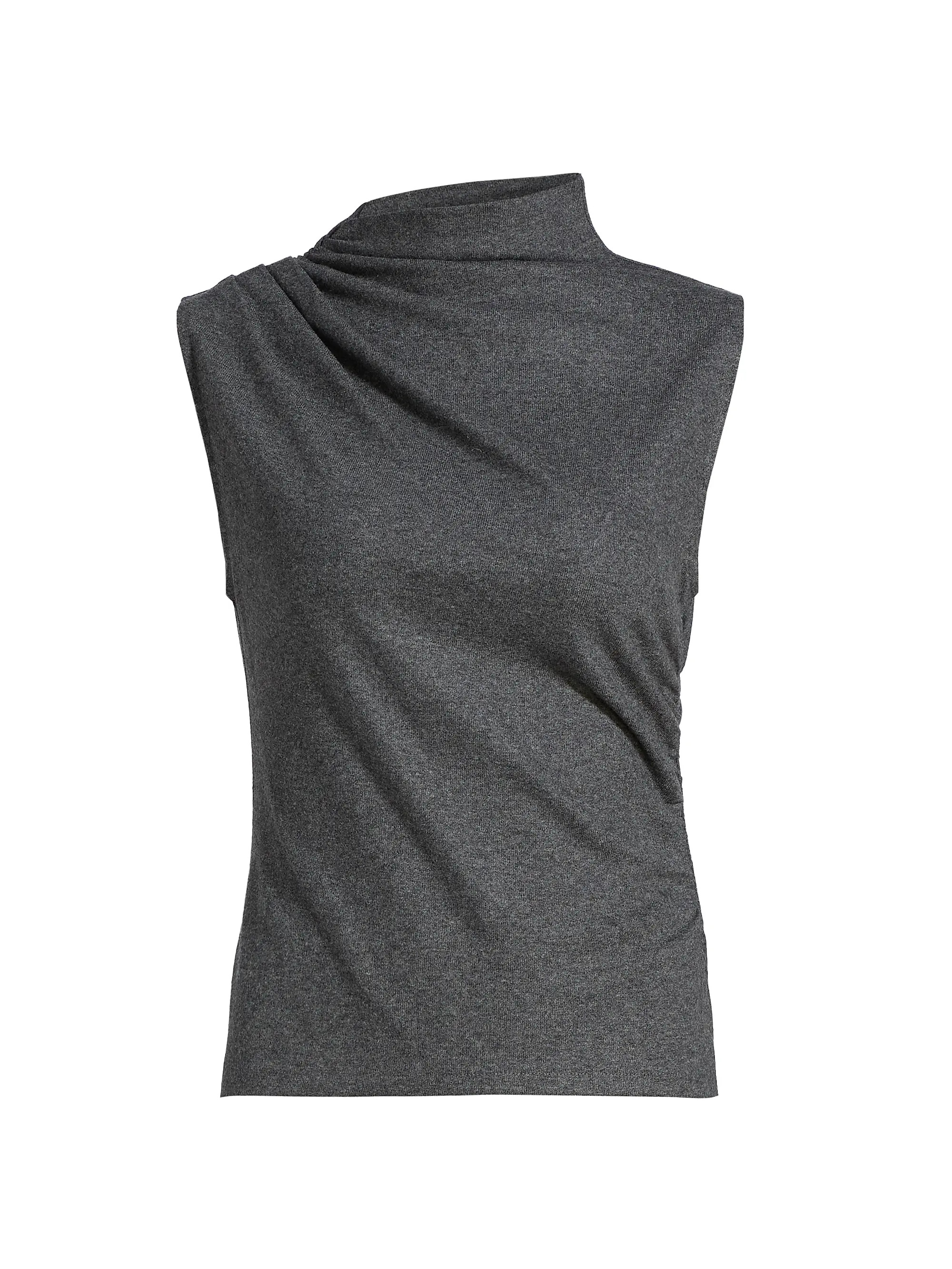 Veronica Beard Mylie Stretch-Wool-Blend Sleeveless Top | Saks Fifth Avenue | Saks Fifth Avenue