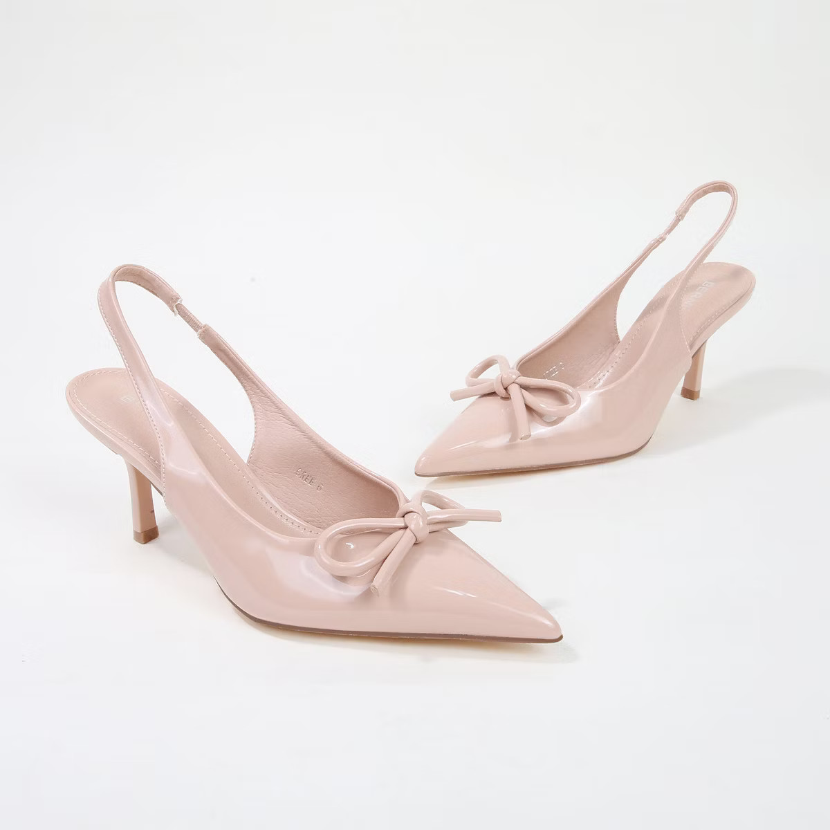 Berness Women's Cree Bow Accent Slingback Kitten Heel Pumps | Target