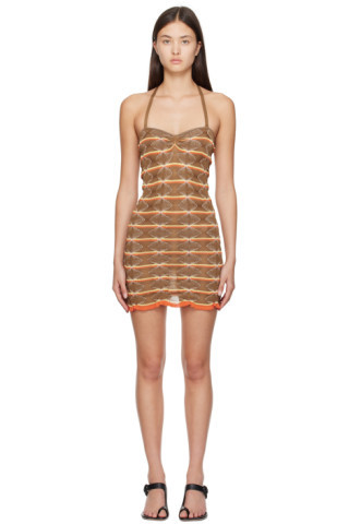 Brown Été Minidress | SSENSE