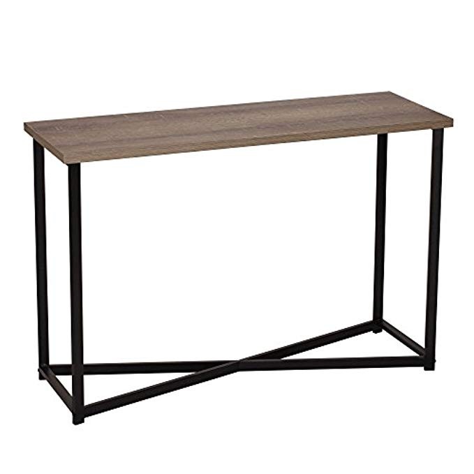 Household Essentials 8071-1 Ashwood Sofa Table | Console Table for Entryway | Gray-Brown | Amazon (US)