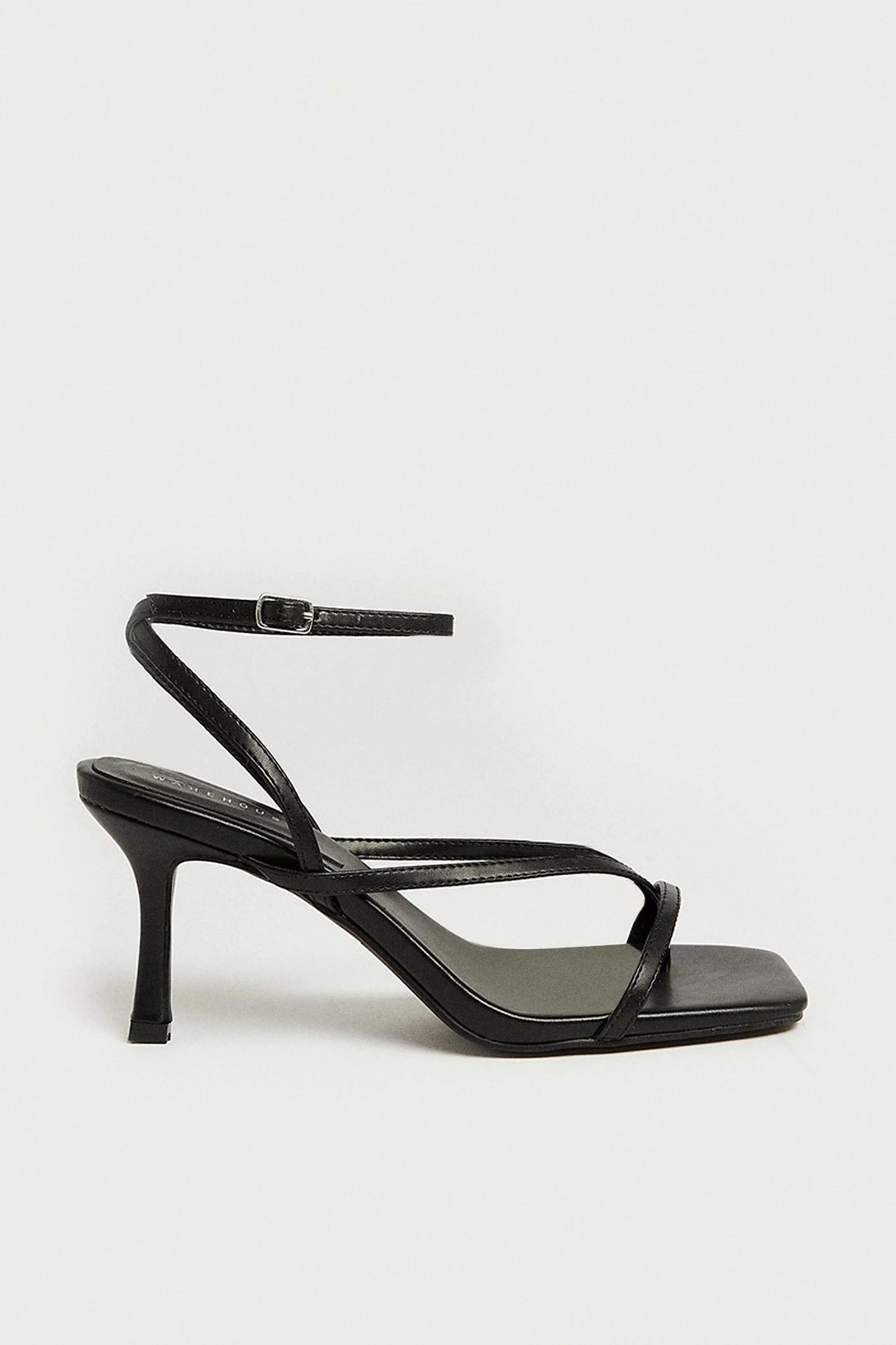 Strappy Thong Heeled Sandal | Warehouse UK & IE