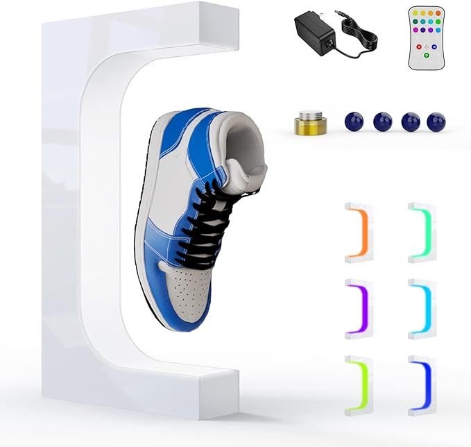 Amazon.com: FTXOAM Levitating Shoe Display, Acrylic LED Floating Shoe Display with 16 Colors Remo... | Amazon (US)