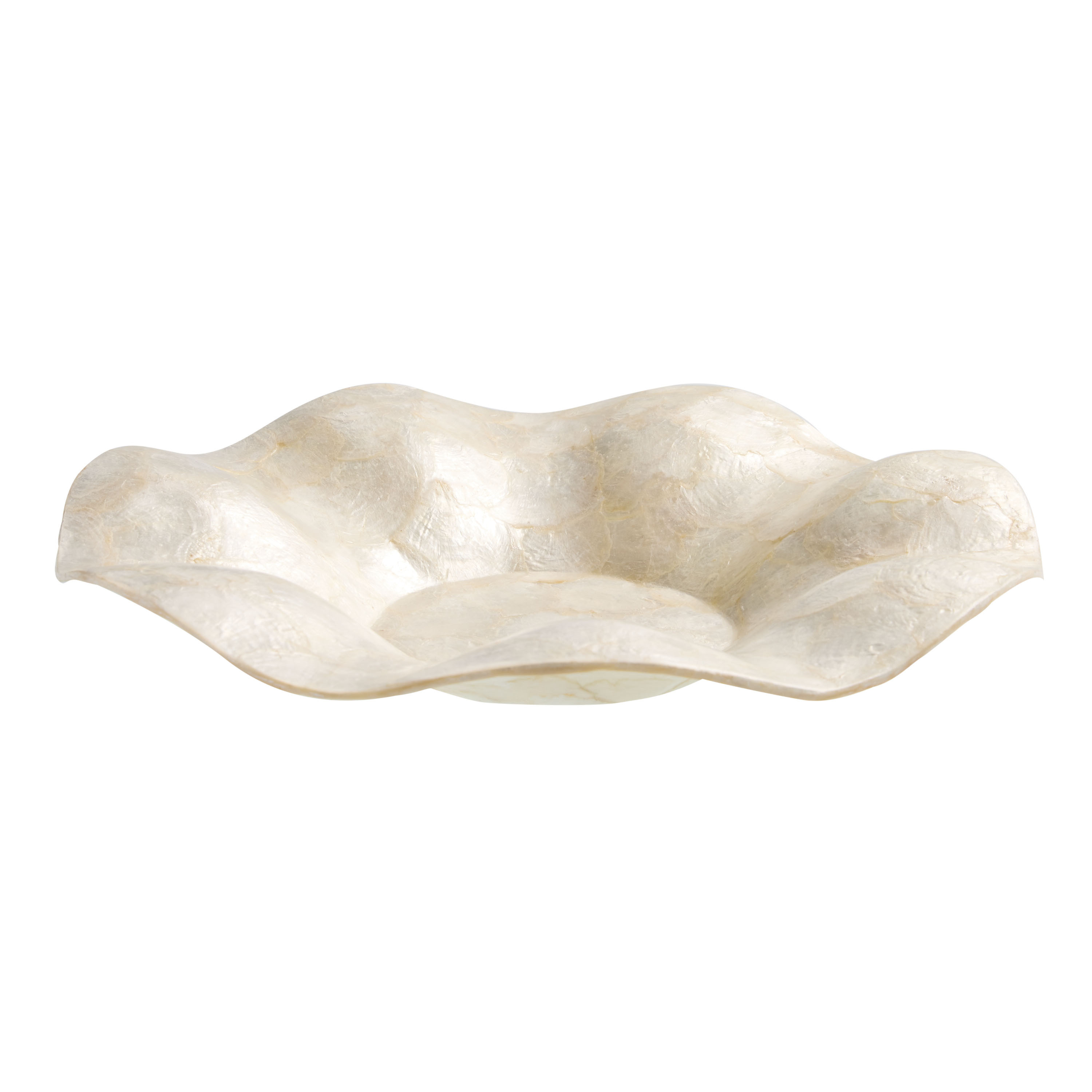 CRAFT Natural Capiz Wavy Bowl Decor | World Market