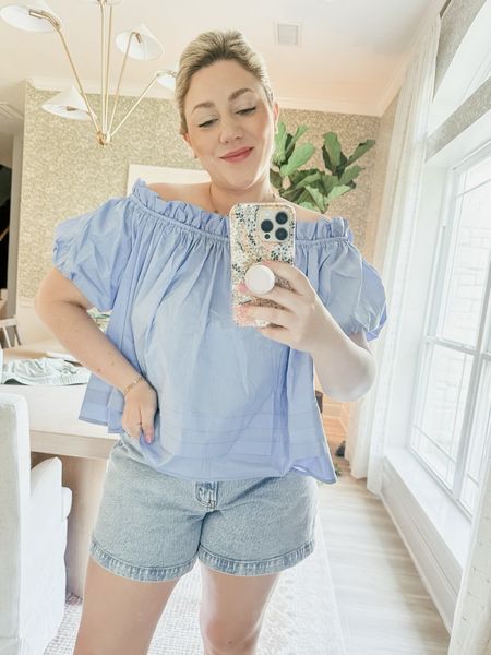 This top is so cute! Flattering and I love that it can be dressed up or down. Wearing large in the shirt and size 32 shorts 

THEBLOOMINGNEST summer style shirt off the shoulder shorts Avara Abercrombie 

#LTKSeasonal #LTKStyleTip #LTKMidsize