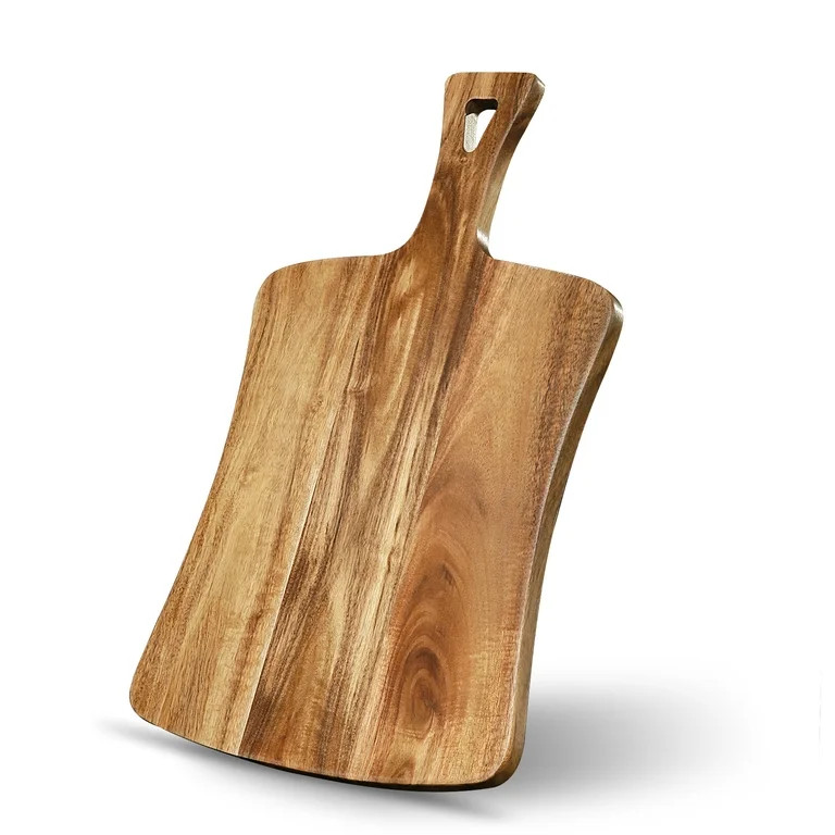 YSTKC Cutting Board for Kitchen,Acacia Wood Charcuterie Board with Handle,14" Cheese Board and Se... | Walmart (US)