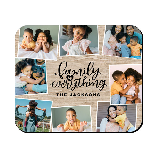 Rustic Family Heart Mouse Pad | Shutterfly