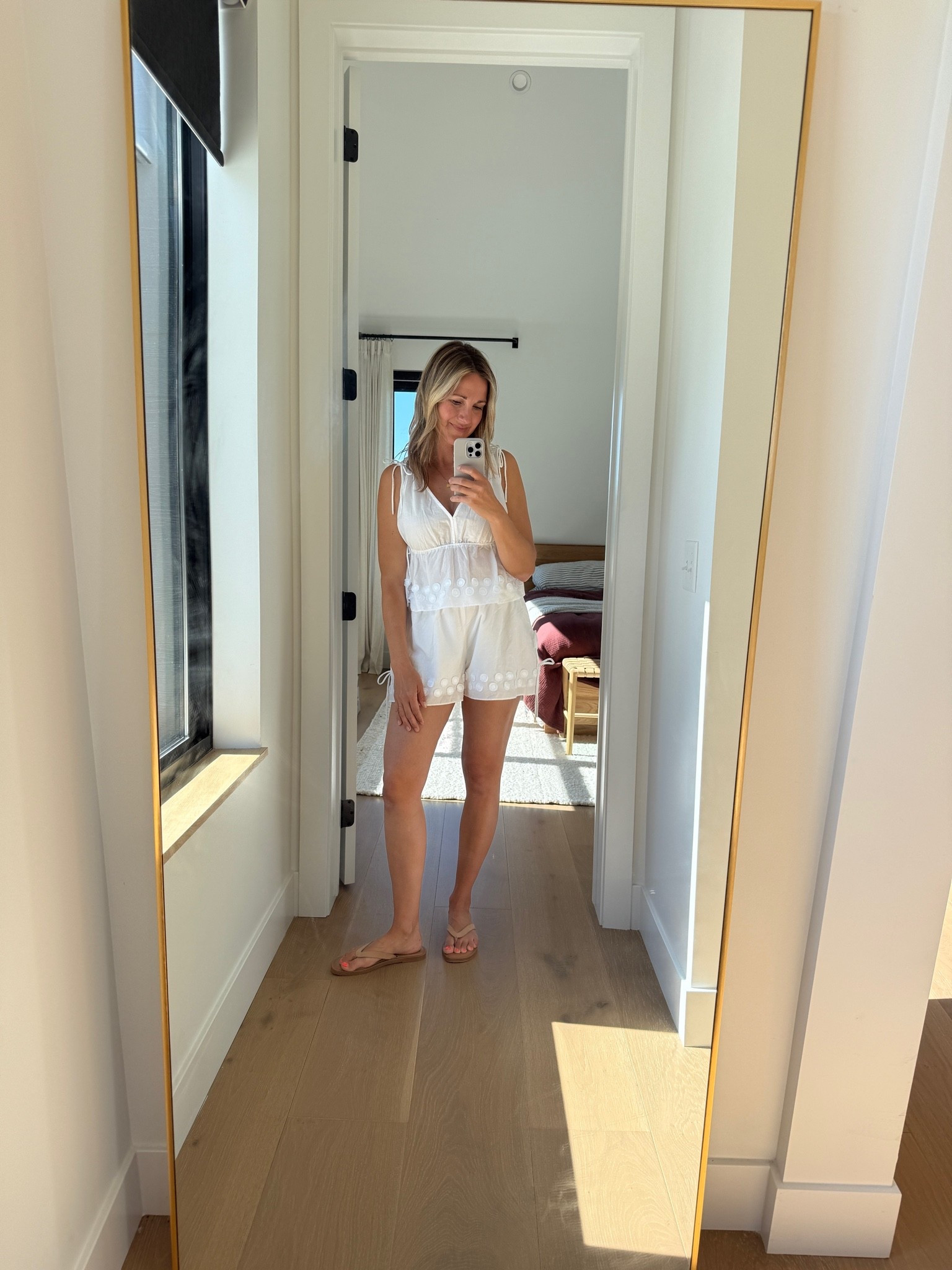 Simple style outfit for HOT summer days or date nights- restocked finally! Barely there flip flops are in and these are Target! @Target

#LTKootd