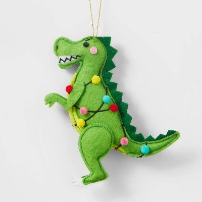 Dinosaur Christmas Tree Ornament Green - Wondershop™ | Target