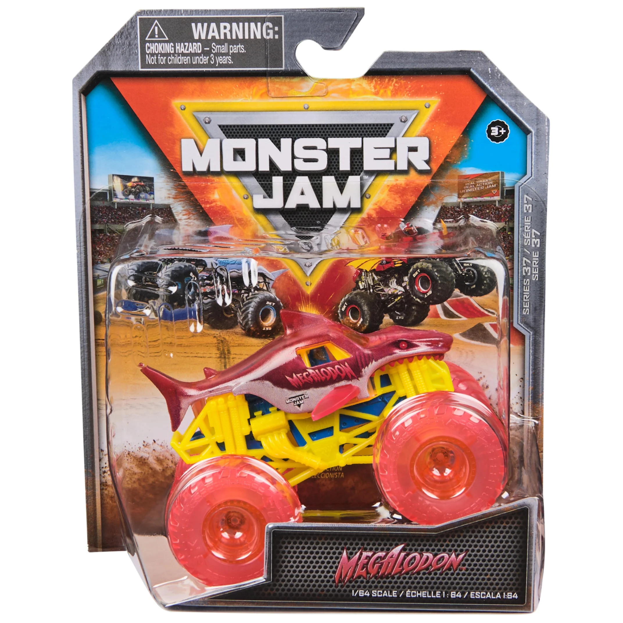 Monster Jam, Official Megalodon Monster Truck, Die-Cast Vehicle, 1:64 Scale, Kids Toys for Boys A... | Walmart (US)