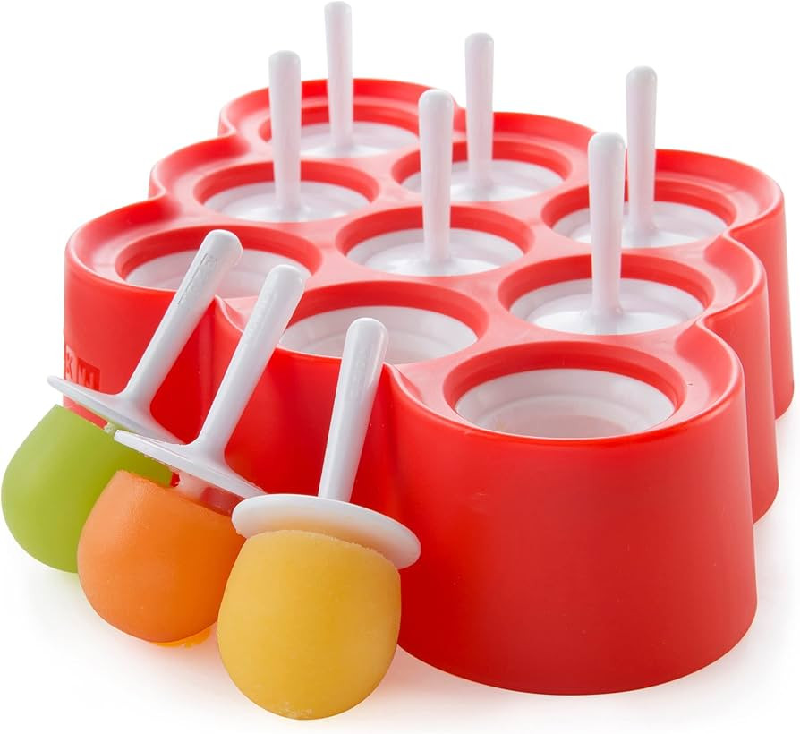 ZOKU - Mini Pop Molds, 9 Miniature Popsicle Molds With Sticks and Drip Guards, Easy-Release BPA-f... | Amazon (US)