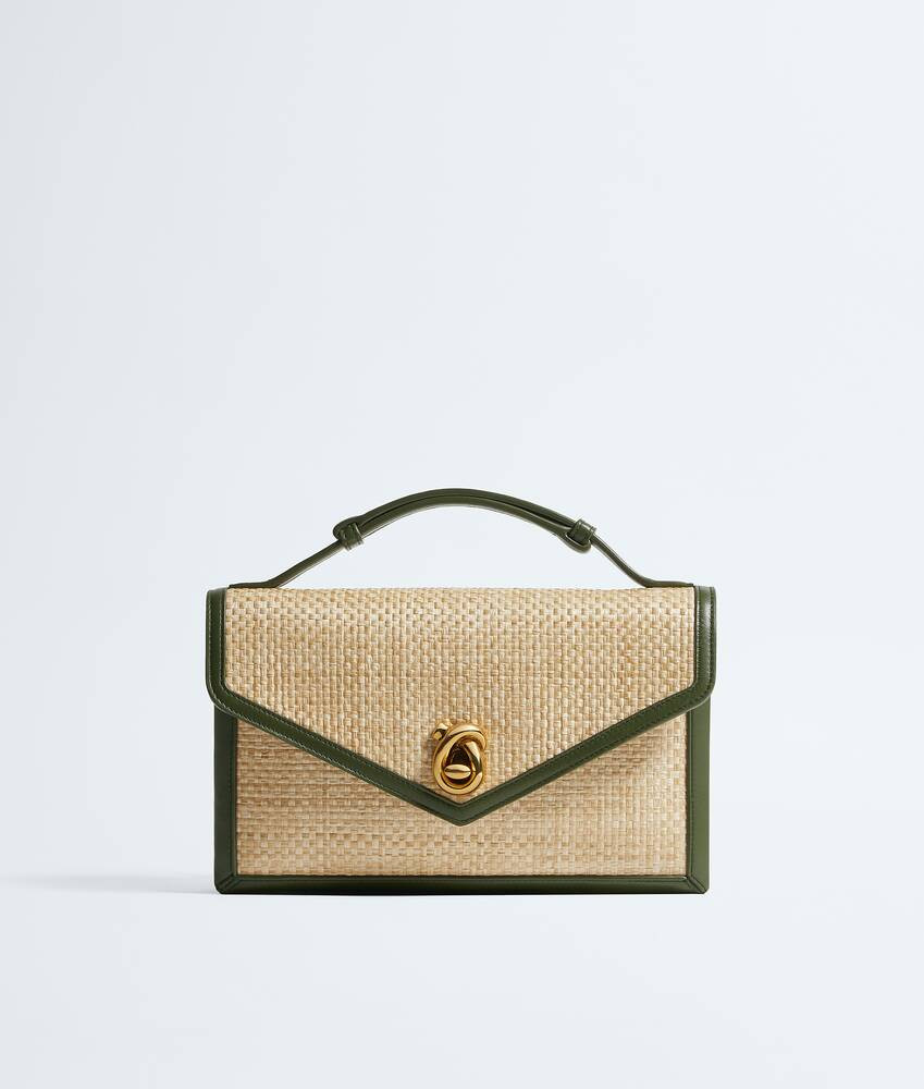Women's Knot Lock in Natural/green tweed | Bottega Veneta US | Bottega Veneta
