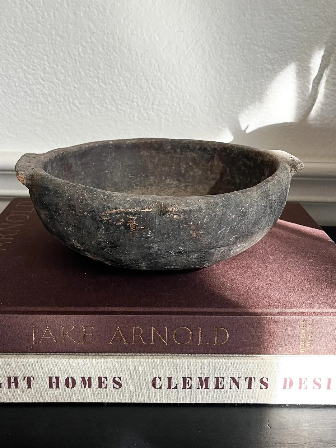 Antique Clay Bowl With Handles - Etsy | Etsy (US)