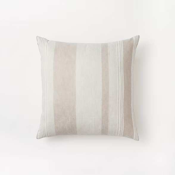 Woven Asymmetric Striped Throw Pillow - Threshold™ designed with Studio McGee | Target
