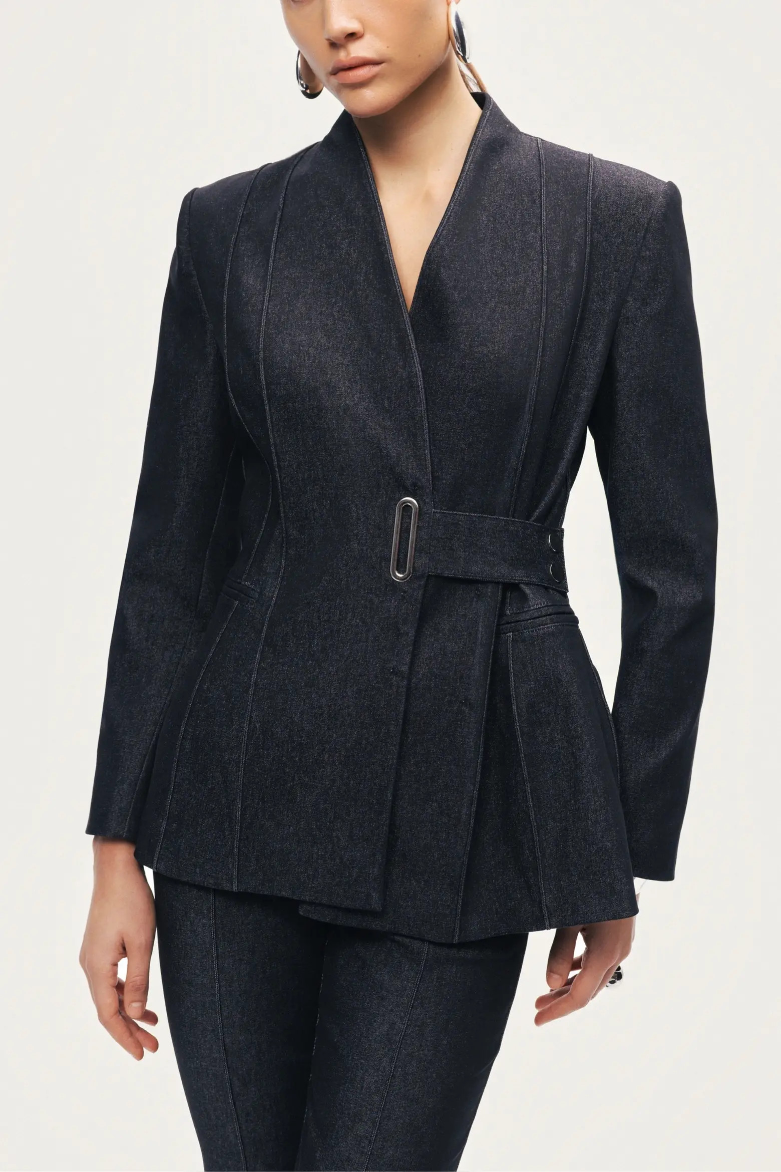 Nocturne Women's Sharply Tailored Belt Detailed Blazer (Women) | Nordstrom | Nordstrom