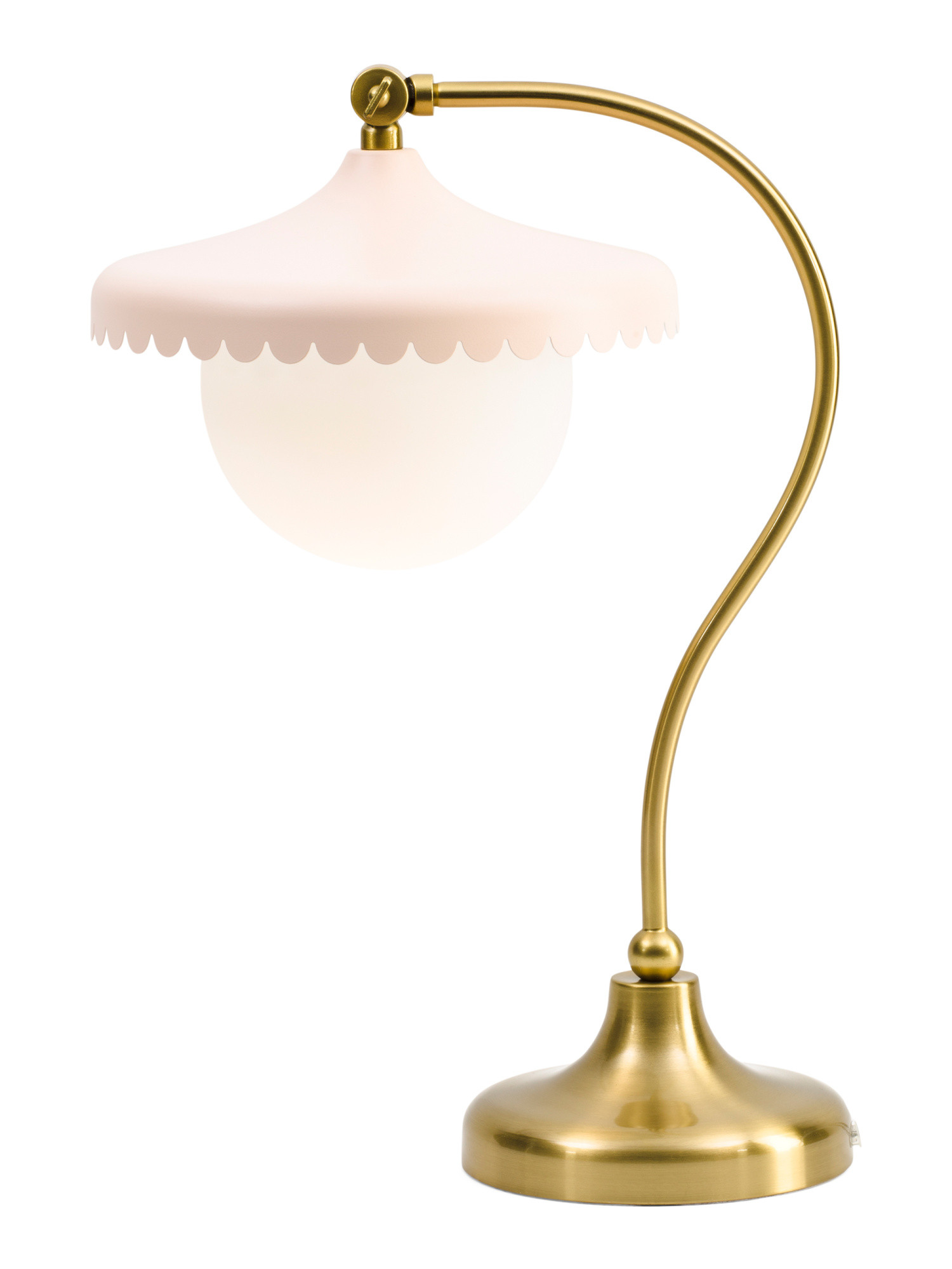 19in Scalloped Metal Shade Table Lamp | Marshalls