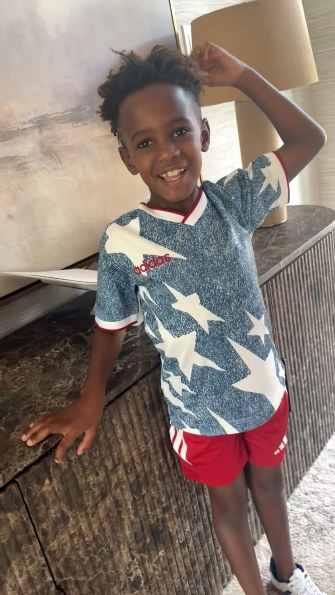 He is so excited to rep USA in his World Cup gear 🇺🇸

@‌adidas #createdwithadidas #adidaspartner

#LTKKids