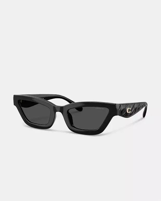 Quilted Narrow Cat Eye Sunglasses | Coach (US)