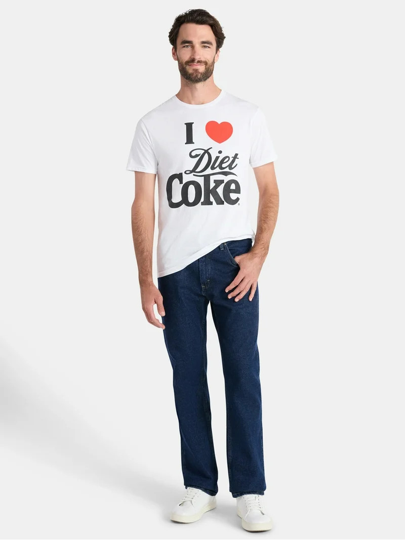 Coca-Cola Men's and Big Men's I Heart Diet Coke Graphic Tee, Sizes S-3XL | Walmart (US)