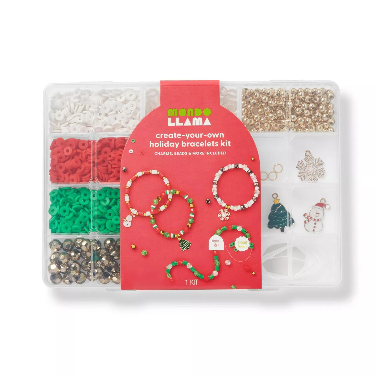 Christmas Craft Holiday Bead Bracelet Kit - Mondo Llama™ | Target