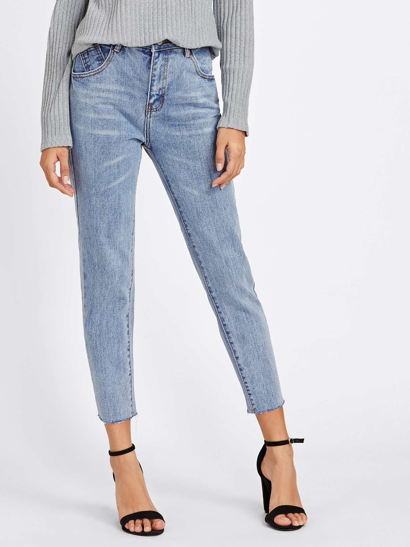 Back Thigh Rip Jeans | SHEIN