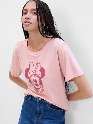 Disney Mickey Mouse and Minnie Mouse Relaxed Graphic T-Shirt | Gap Factory