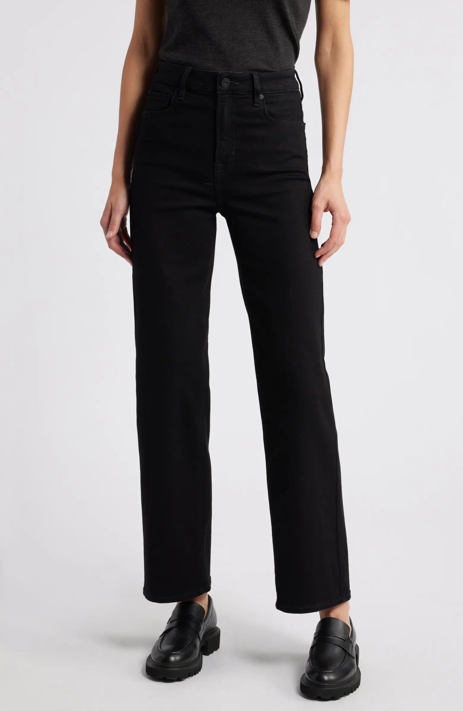 HIDDEN JEANS High Waist Straight Leg Jeans | Nordstrom | Nordstrom