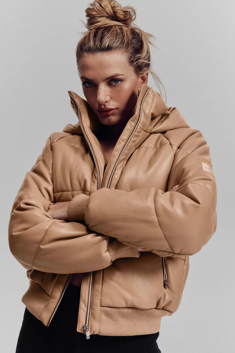 Faux Leather Boss Puffer | Alo Yoga (US)