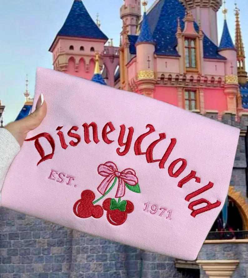 Disneyworld Embroidered Crewneck, Disneyworld Embroidered Sweatshirt, Disneyworld Sweethearts Nit... | Etsy (US)