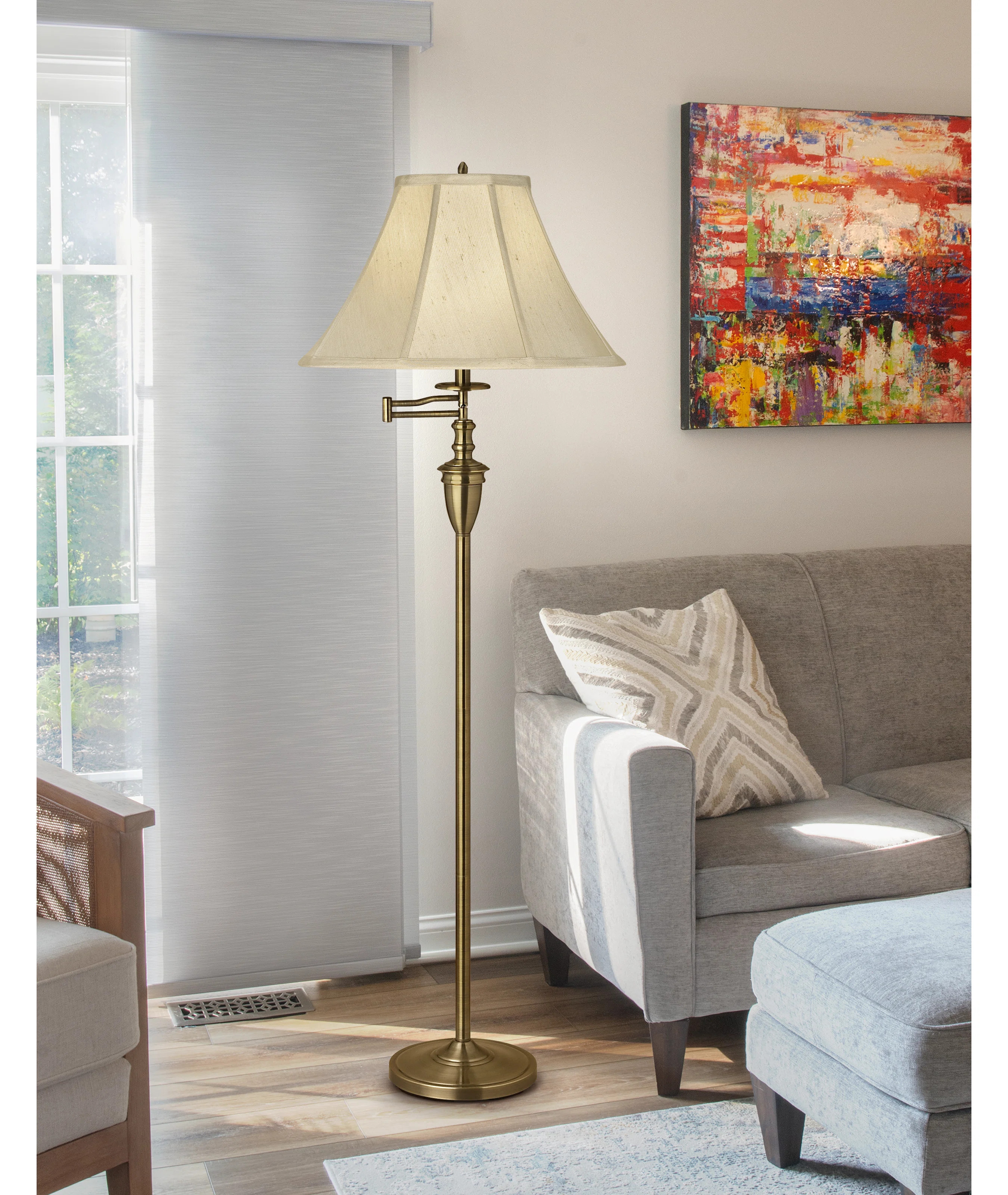 Medallion Lighting 59" Swing Arm Floor Lamp & Reviews | Wayfair | Wayfair North America